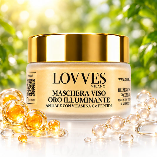 Maschera Viso Oro Illuminante