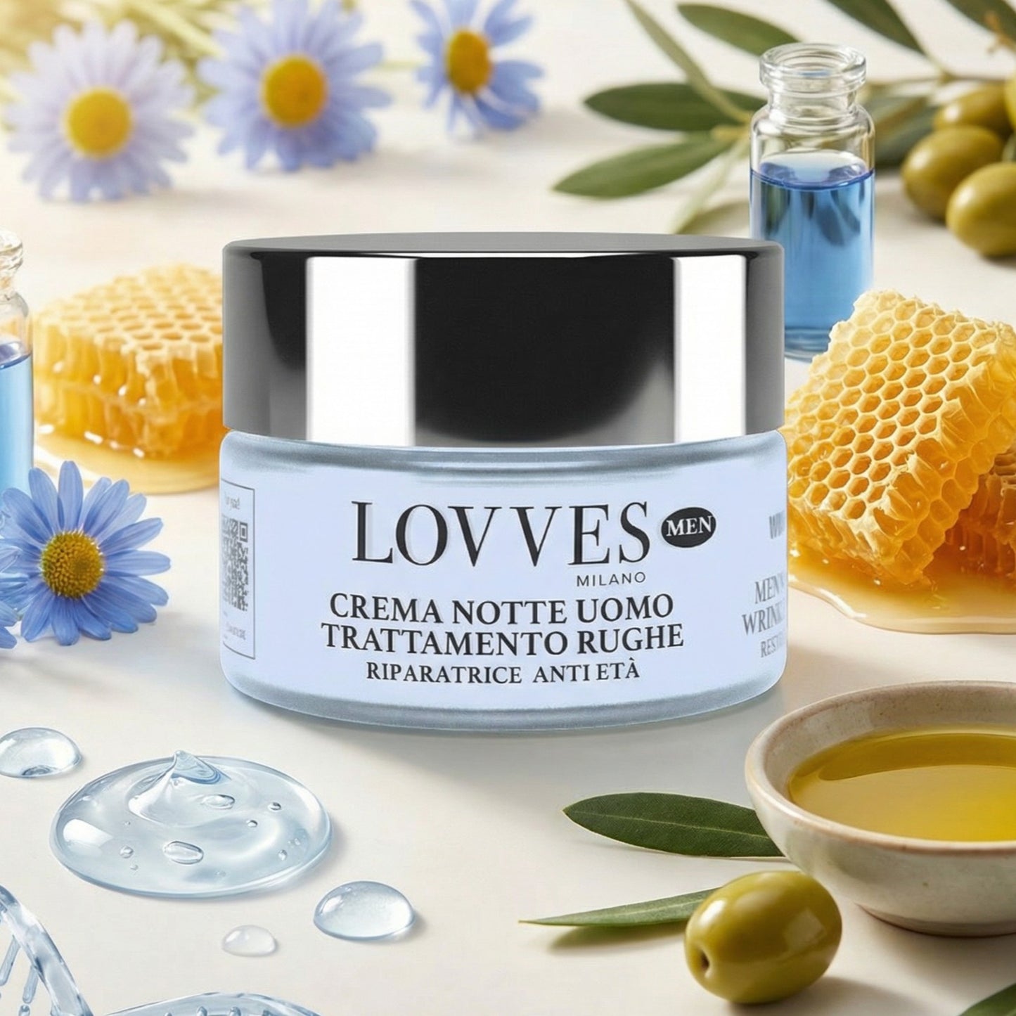 Crema Notte Uomo Trattamento Rughe