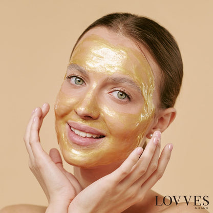 Maschera Viso Oro Illuminante