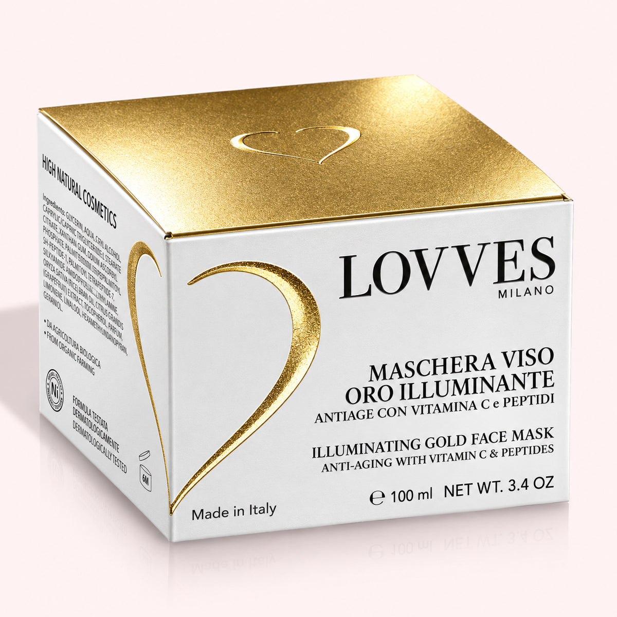 Maschera Viso Oro Illuminante