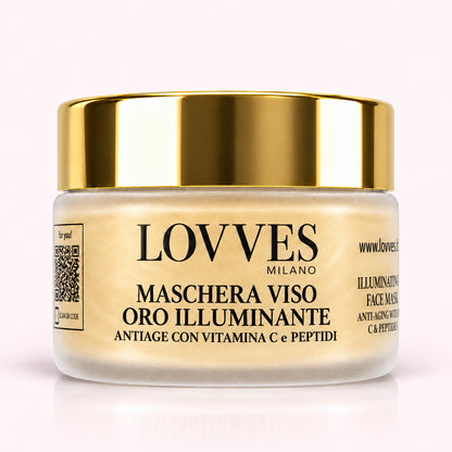 Maschera Viso Oro Illuminante