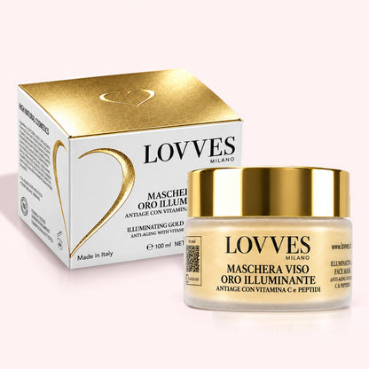 Maschera Viso Oro Illuminante