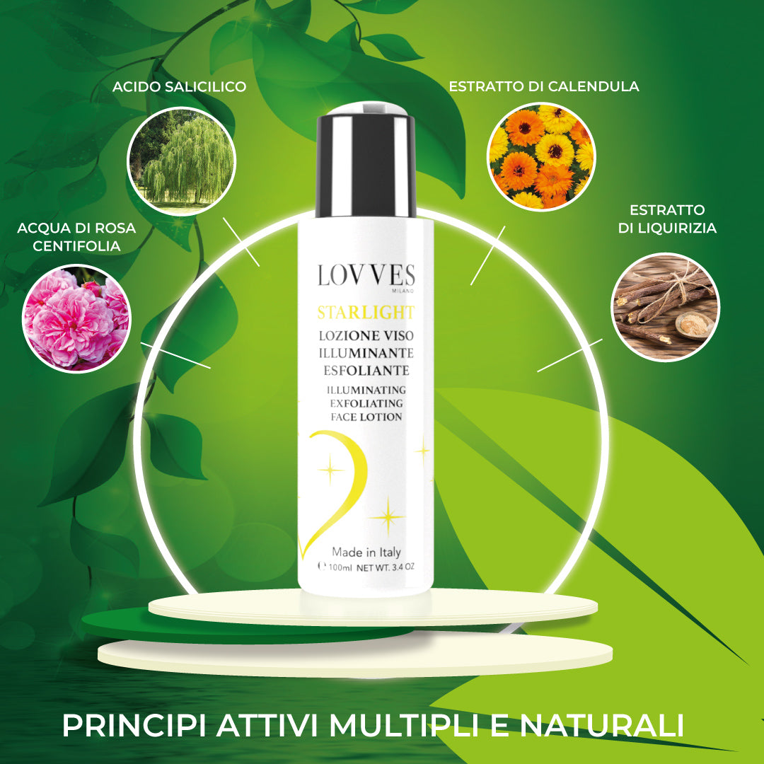 Lozione Viso Esfoliante Illuminante
